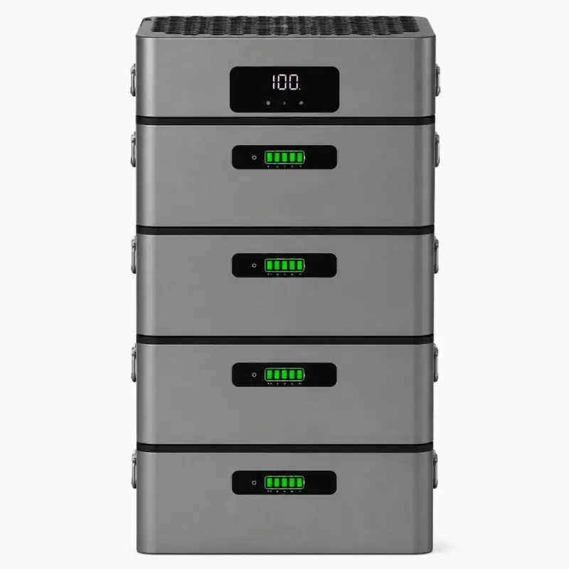 BM2400 PRO hybrid inverter system supporting smart meters, solar charging and 1 to 5 battery modules