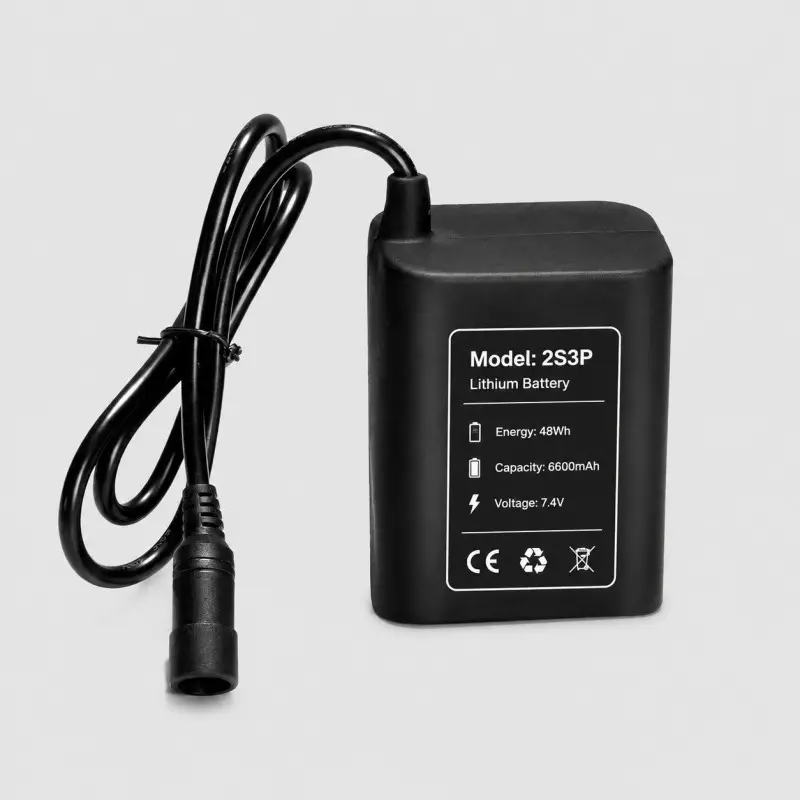 Paquete de baterías de litio impermeables de 8,4V 6600mAh para luces y faros de moto