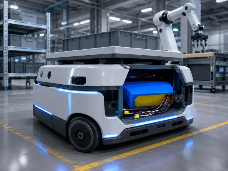 Paquete de baterías de robots de carga inalámbrica para equipos de automatización industrial