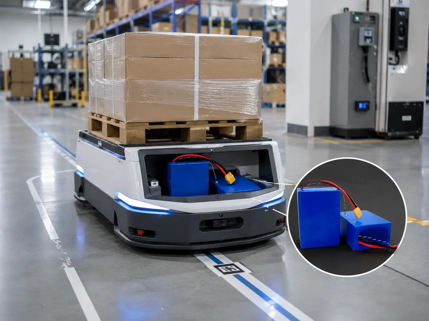 Paquete de baterías OEM 21700 para AGV, robots de inspección y carros automatizados