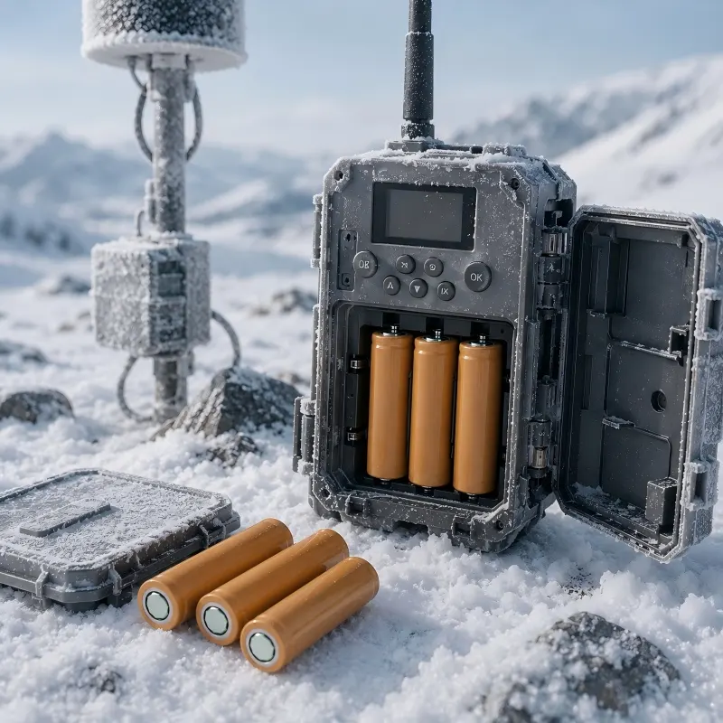 Celda de iones de litio de alta descarga de 3000 mAh para equipos de monitorización invernal