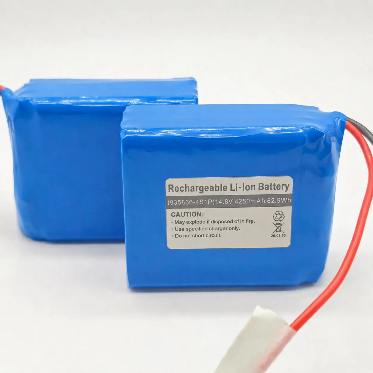 Batería de litio-polímero de baja temperatura 4S1P con 14,8V y capacidad de 4250mAh