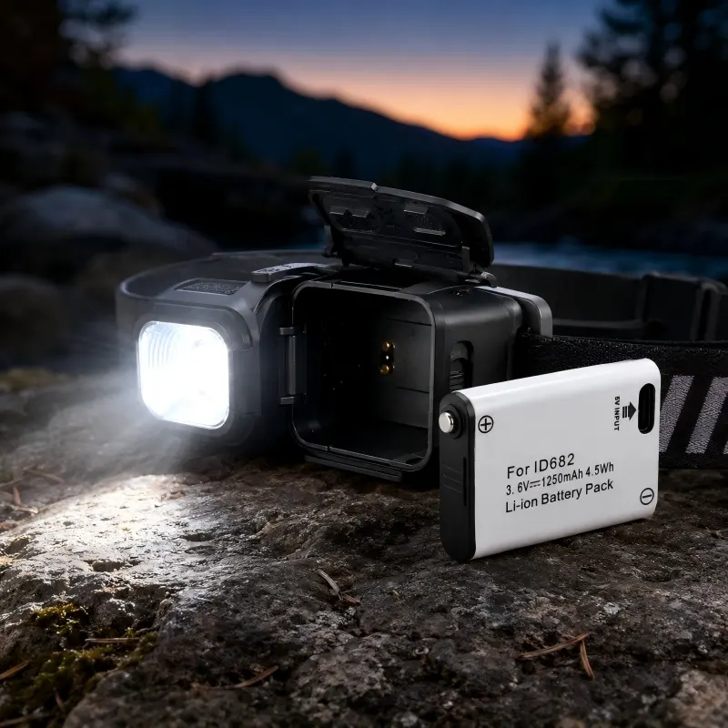 Batería recargable OEM para faros frontales con interfaz de carga USB-C