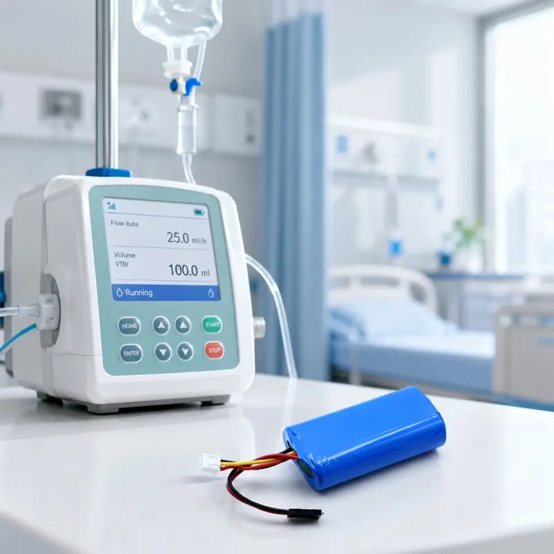 Batería de recambio de larga duración para equipos de seguimiento de pacientes y clínicos
