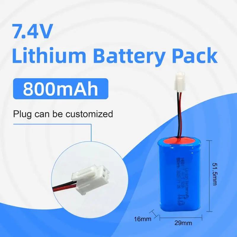 7.4V 800mAh 14500 Lithium-ion Battery Pack for Breast Pumps