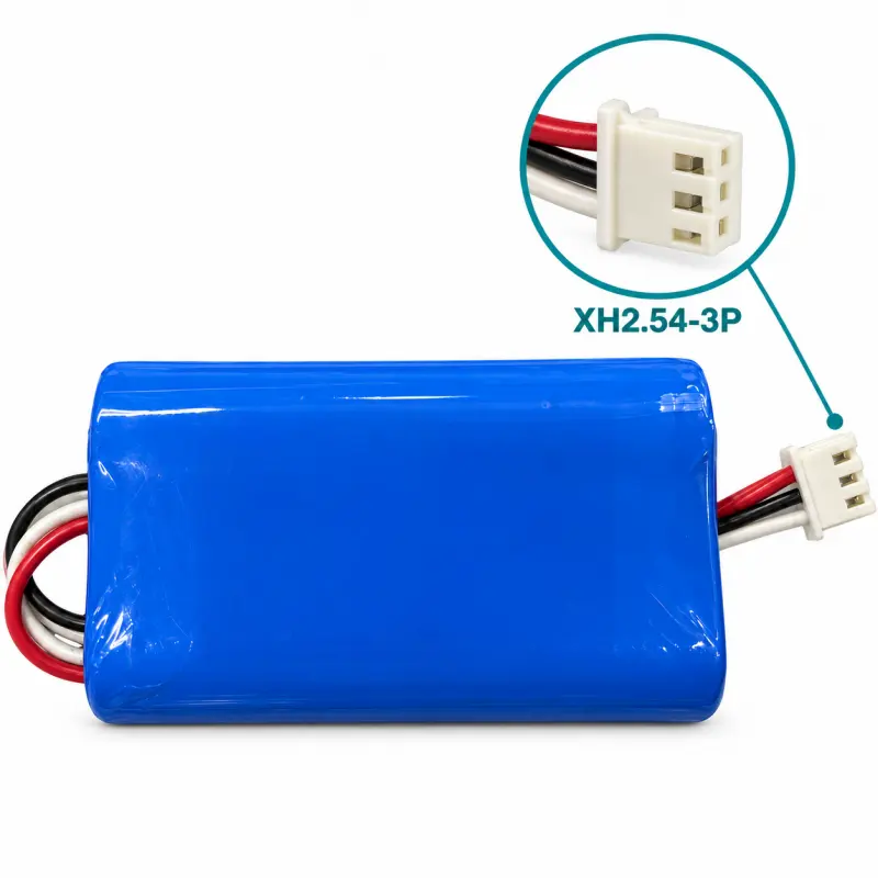 18650 Lithium Battery Pack with XH2.54-3P Connector